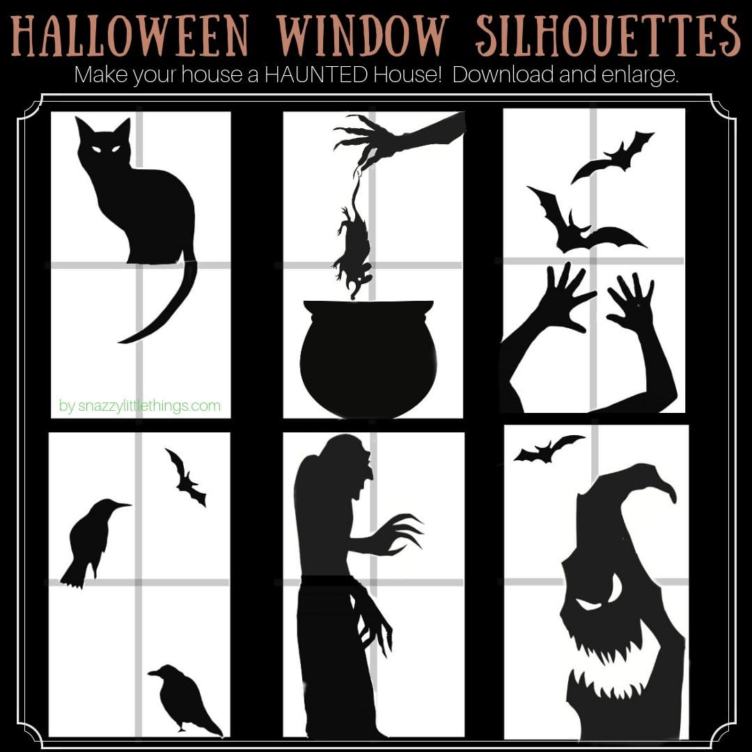 Halloween Silhouettes (Instant Download)