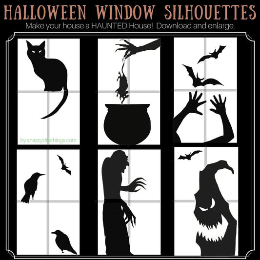 Halloween Silhouettes (Instant Download)